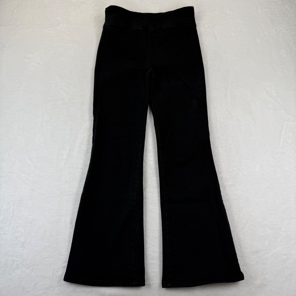 FRAME Jetset Crop Mini Boot Black Pull On Flare Jeans Size 1 (26-28)‎ Womens